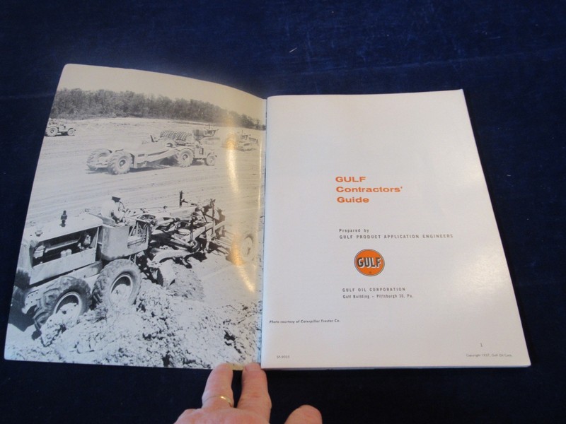 Vtg 1957 Gulf Contractors' 88 Pg Guide Lubricants Filters Bearings Joints + B263 gallery