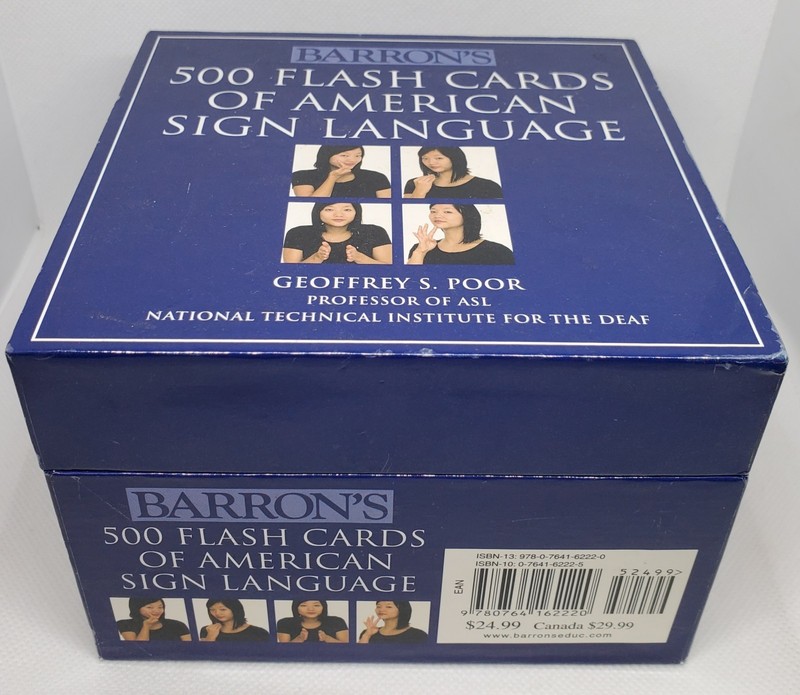 Barron’s 500 Flash Cards of American Sign Language – Cards