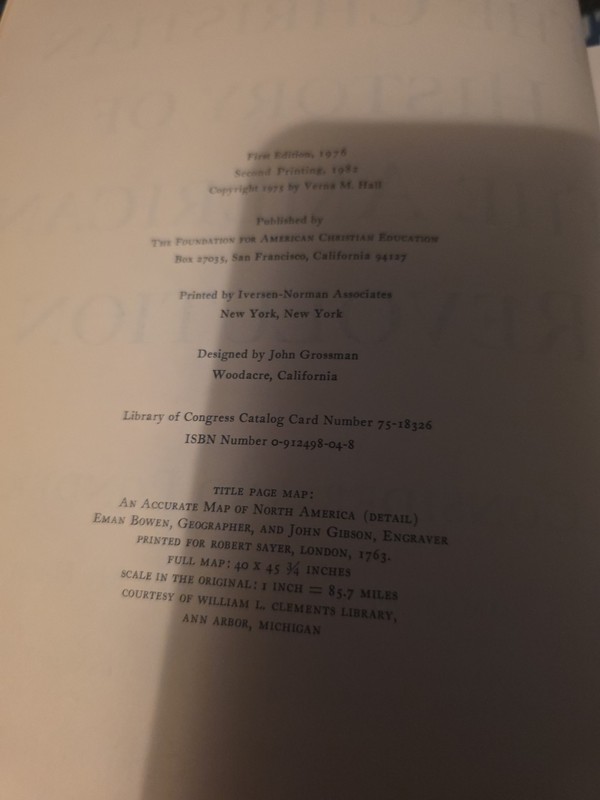 THE CHRISTIAN HISTORY OF THE AMERICAN REVOLUTION Consider & Ponder, Hall 1982 gallery