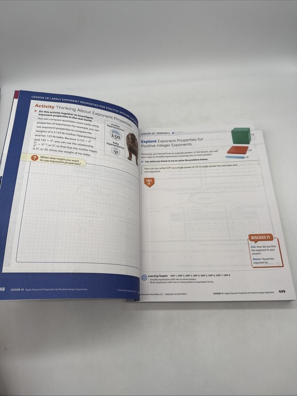 i-Ready Classroom Mathematics Grade 8 Student Texts Volume 1 & 2 - 8th Grade gallery