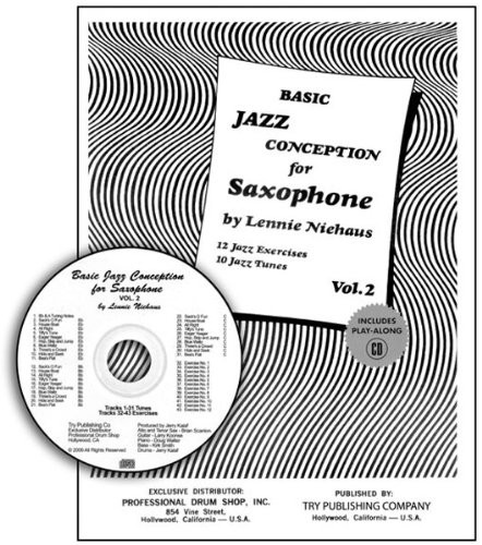 TRY1058 – BASIC JAZZ CONCEPTION FOR SAXOPHONE VOLUME 2 – By Lennie Niehaus *NEW*