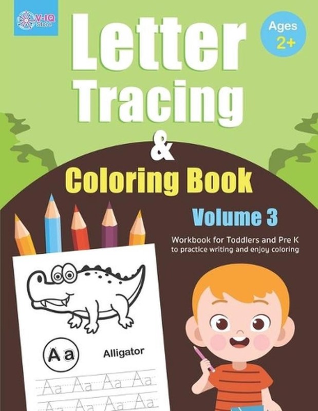 Letter Tracing and Coloring Book (Volume 3): Alphabet Tracing and Coloring Book