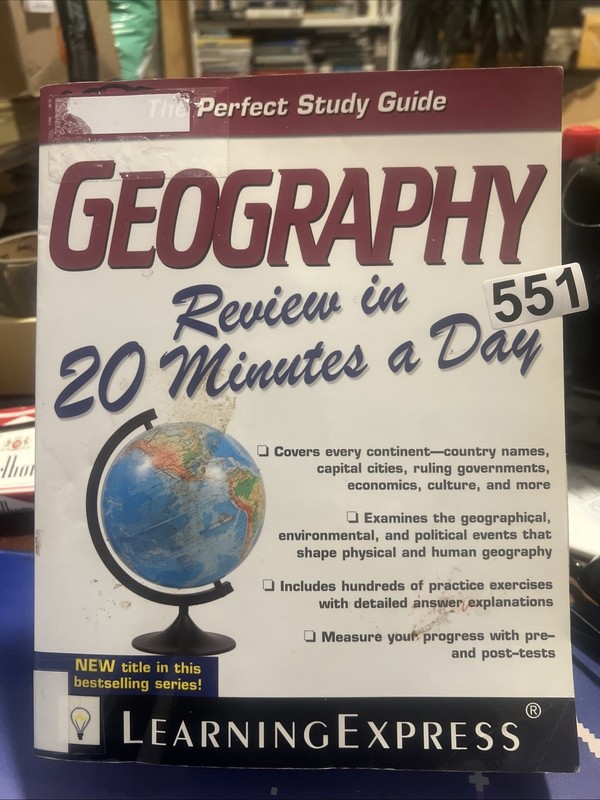 Geography Review in 20 Minutes a Day by Learningexpress LLC