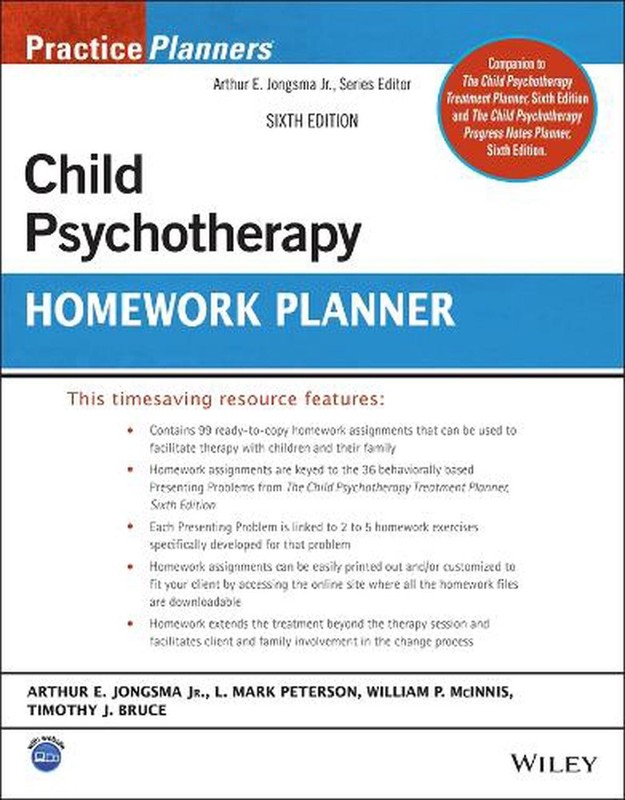 Child Psychotherapy Homework Planner by Arthur E. Jongsma, Jr. (English) Paperba