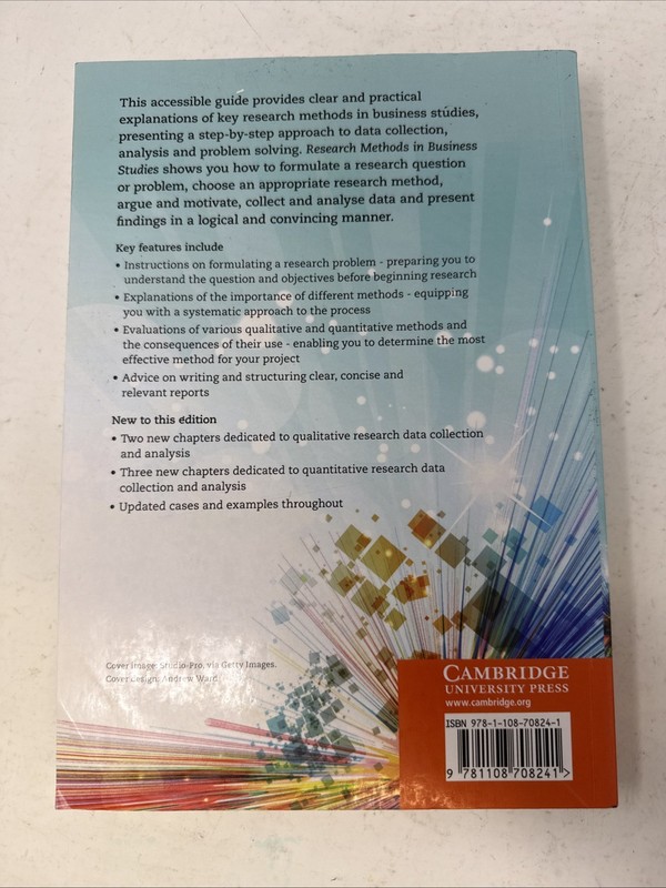 Research Methods in Business Studies. 5th Ed. (Damage To 5 Pages. Readable) gallery