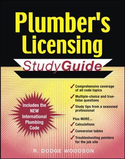 Plumber’s Licensing Study Guide Paperback R. Dodge Woodson
