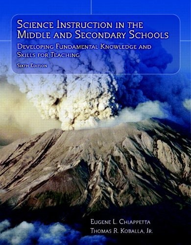 Science Instruction In The Middle And Secondary Schools – paperback Chiappet…