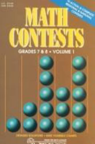 Math Contests, Grades 7 & 8 (and Algebra Course 1): School Years 1996-1997…
