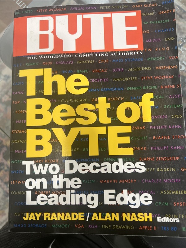 Jay Ranade & Alan Nash The Best Of Byte (rare) – Byte magazine 1994 SIGNED