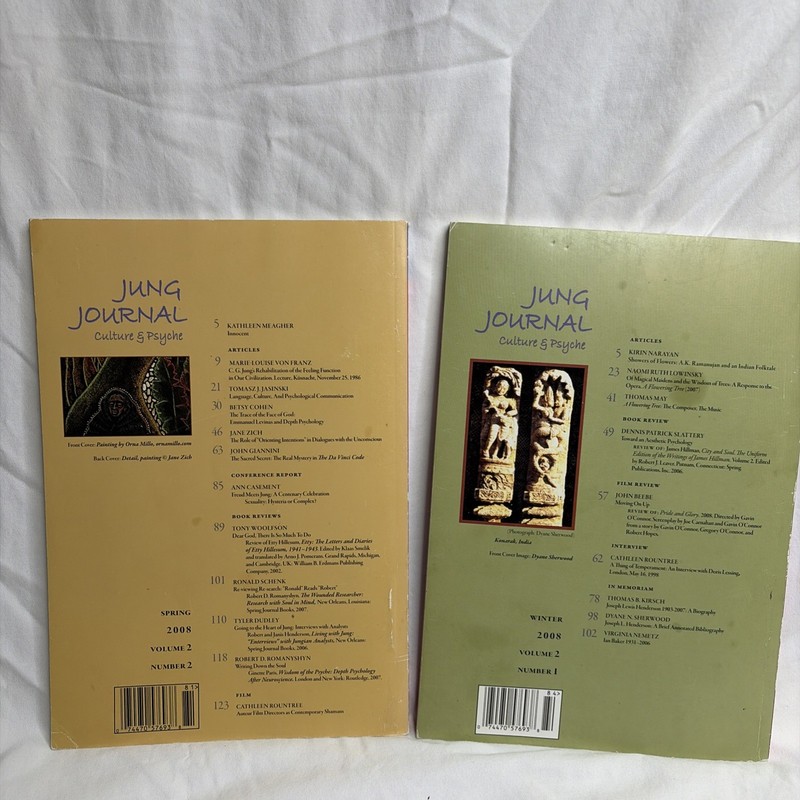 Jung Journal Culture & Psyche Lot of 4 Vol 1 #1-2 #4 Vol 2 #1 #2 Psychology gallery