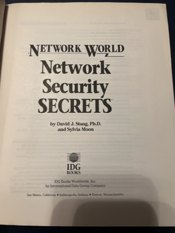 Network Security Secrets (Network World Technical Books/Book and Disks) C2 gallery