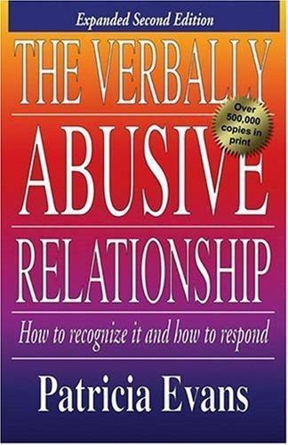 THE VERBALLY ABUSIVE RELATIONSHIP by Patricia Evans FREE SHIPPING paperback book