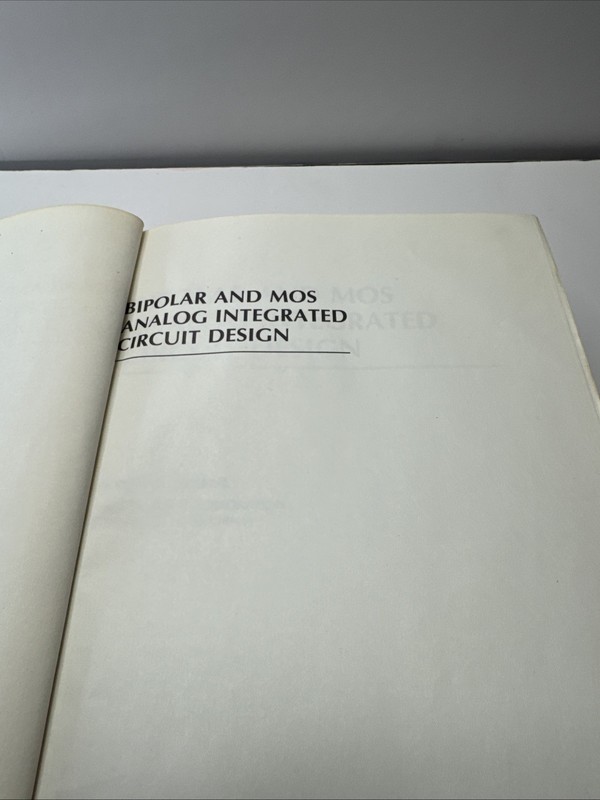 Bipolar and MOS Analog Integrated Circuit Design - Grebene, Hardcover, 1984 gallery