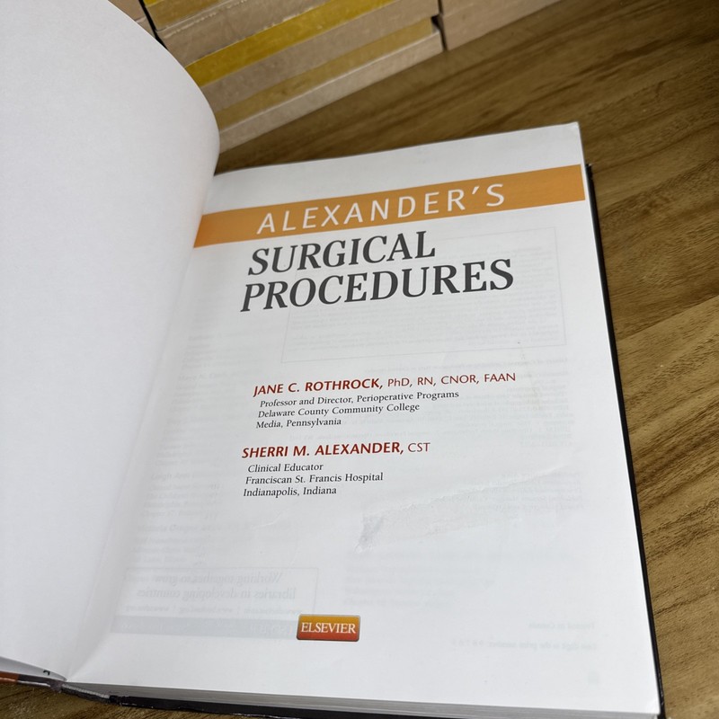 Alexanders Surgical Procedures, 1e - Hardcover - Acceptable gallery
