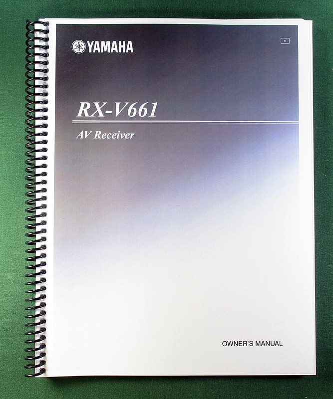 Yamaha RX-V661 Instruction Manual: 130 Pages & Protective Covers!