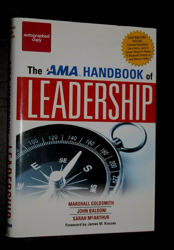 “AMA HANDBOOK OF LEADERSHIP.” Signed by the Author, 269 Pages, L-New