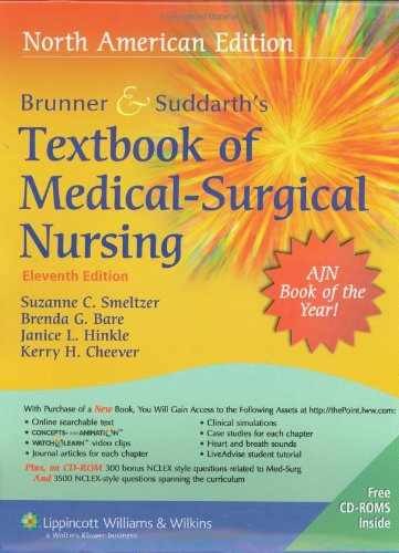 Brunner & Suddarth’s Textbook – Hardcover, by Smeltzer Suzanne C.; – Very Good c