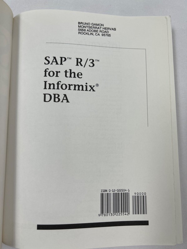 Informix Press Ser.: SAP R/3 for the Informix DBA by Sari Nathans gallery