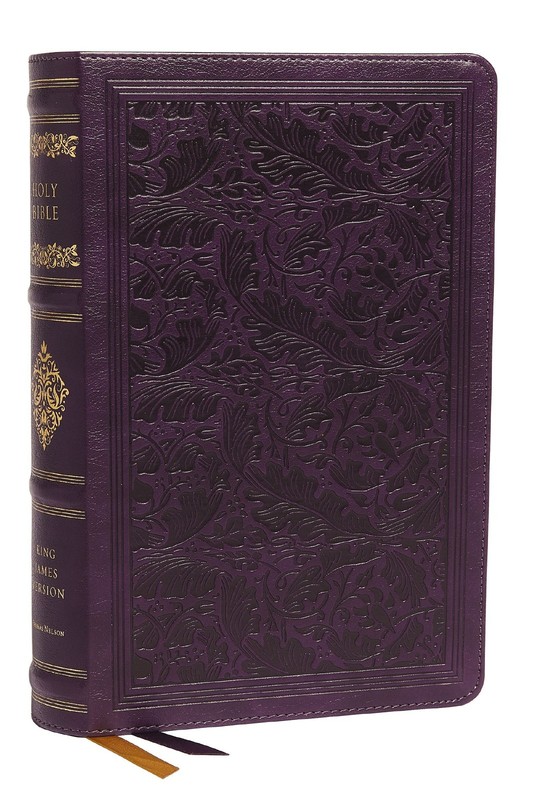KJV, Personal Size Reference Bible, Sovereign Collection, Leathersoft, Purple…