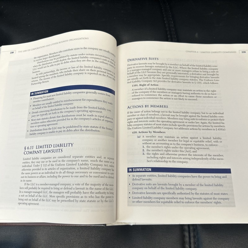 The Law of Corporations and Other Business Organizations Hardcover Textbook Book gallery