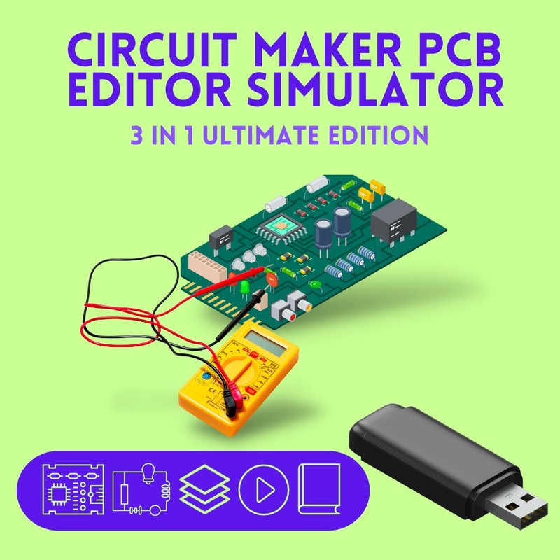 PCB Design software Electronic Circuit CAD Simulator Workshop Ultimate USB Stick gallery