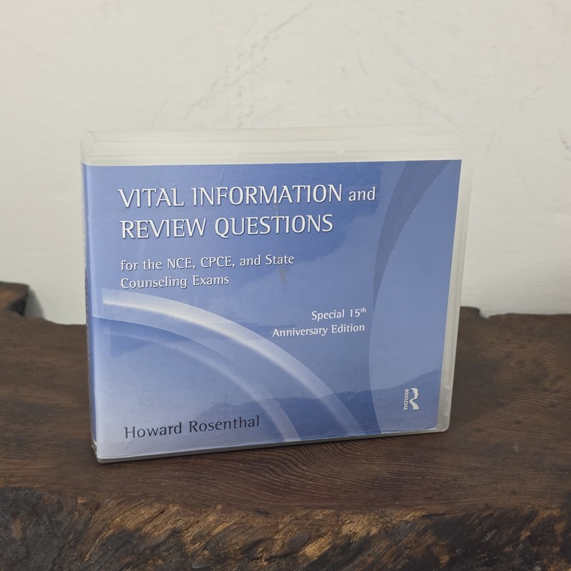 Howard Rosenthal NCE CPCE State Counseling Exam Review Audio CDs 20+ hrs