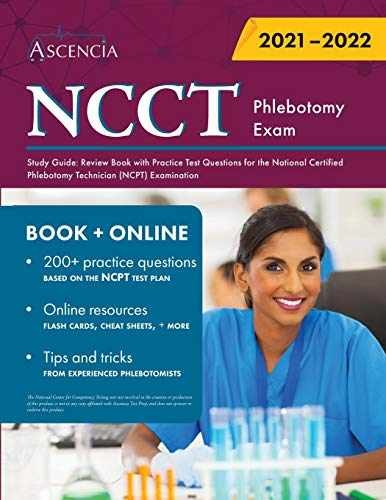 NCCT Phlebotomy Exam Study Guide: Review – Paperback, by Ascencia – Very Good o