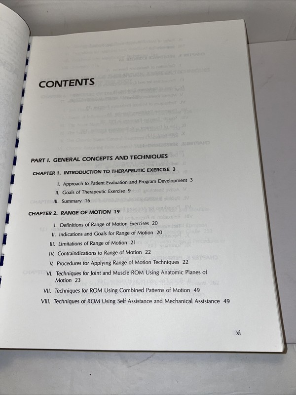 THERAPEUTIC EXERCISE: FOUNDATIONS AND TECHNIQUES By Kisner & Colby 1st Ed K6 gallery