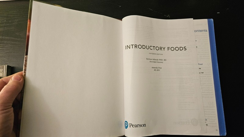 Introductory Foods Scheule and Frye (2019, Hardcover) 15th Ed. GOOD gallery