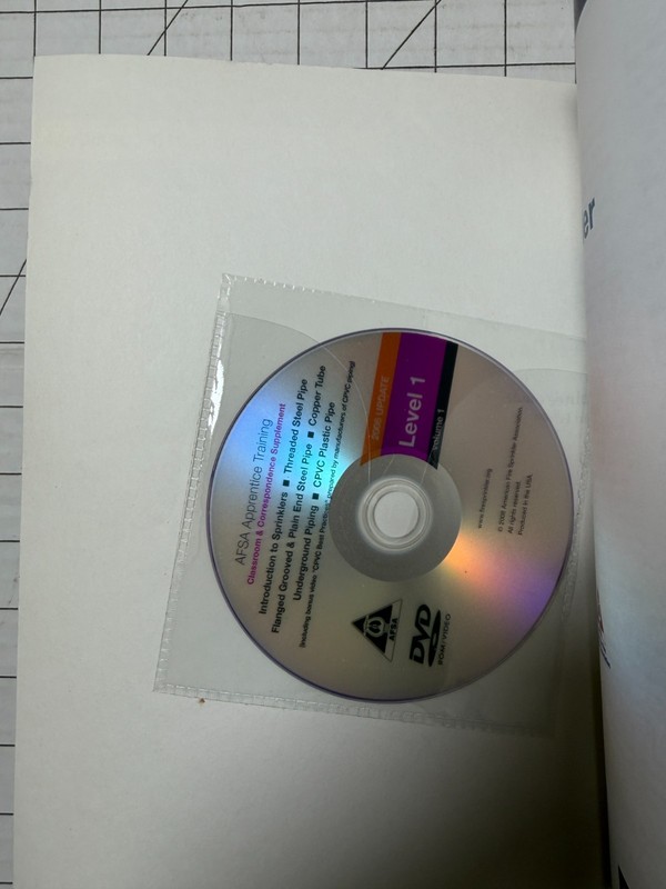 Sprinkler Fitting Level One NCCER AFSA Trainee Guide 3rd Edition w/ DVD Pearson gallery