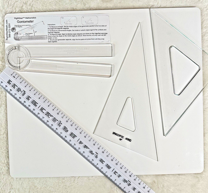 RightStart Mathmatics Sixth Grade 2nd Ed Lessons Bundle Geometry Board & Tools gallery