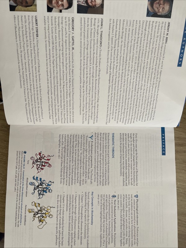 Biochemistry by Jeremy Berg, Lubert Stryer, John Tymoczko and Jr. Gatto Gregory gallery