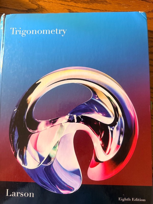 Trigonometry – Hardcover, by Larson Ron – Good