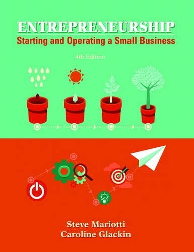 ENTREPRENEURSHIP: STARTING AND OPERATING A SMALL BUSINESS By Steve Mariotti VG