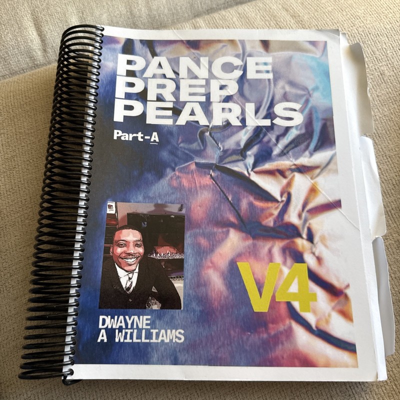 Pance Prep Pearls 2 Book Set V4 (Spiral bound with tabs) By Dwayne Williams