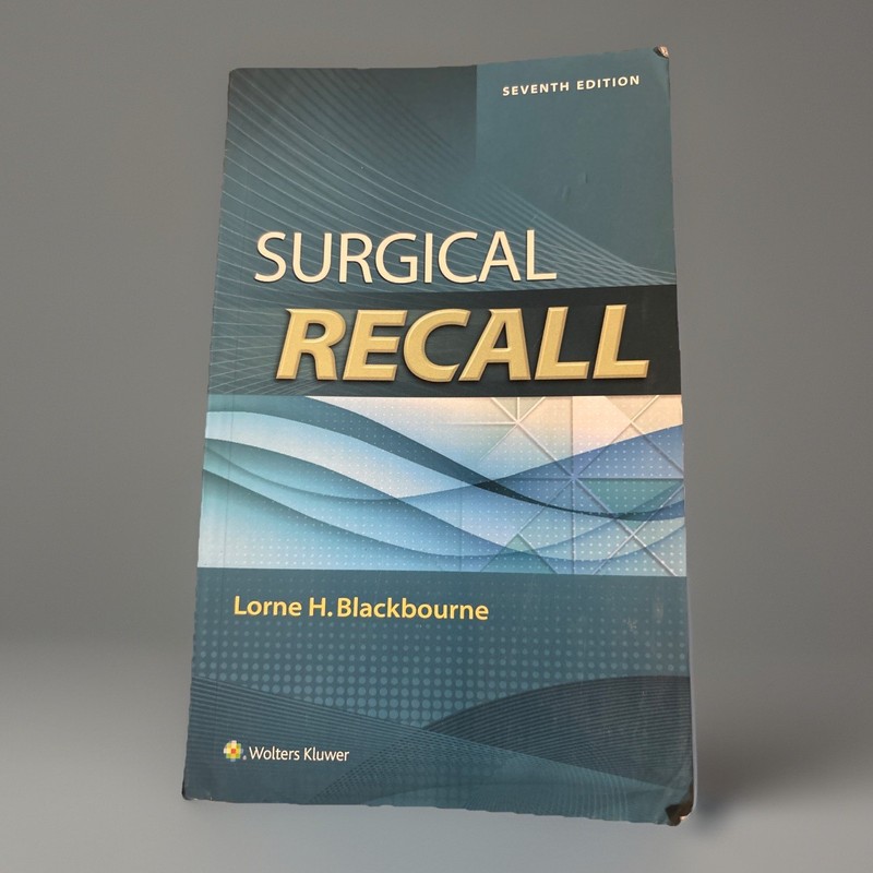 Surgical Recall [7th Edition] by Lorne H. Blackbourne (PB) UN-USED CODE