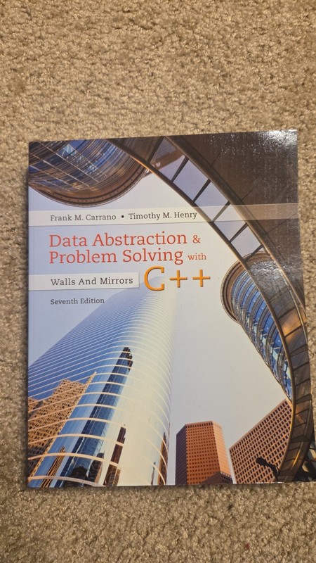 Data Abstraction and Problem Solving with C++ : Walls and Mirrors by Timothy…