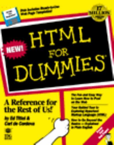 HTML For Dummies by Ed Tittel; Stephen J. James