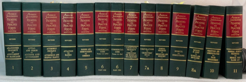 Set 29 AMERICAN JURISPRUDENCE PLEADING & PRACTICE FORMS ANNOTATED STATE FEDERAL