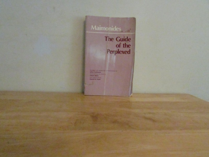 The Guide of the Perplexed by Moses Maimonides: Used