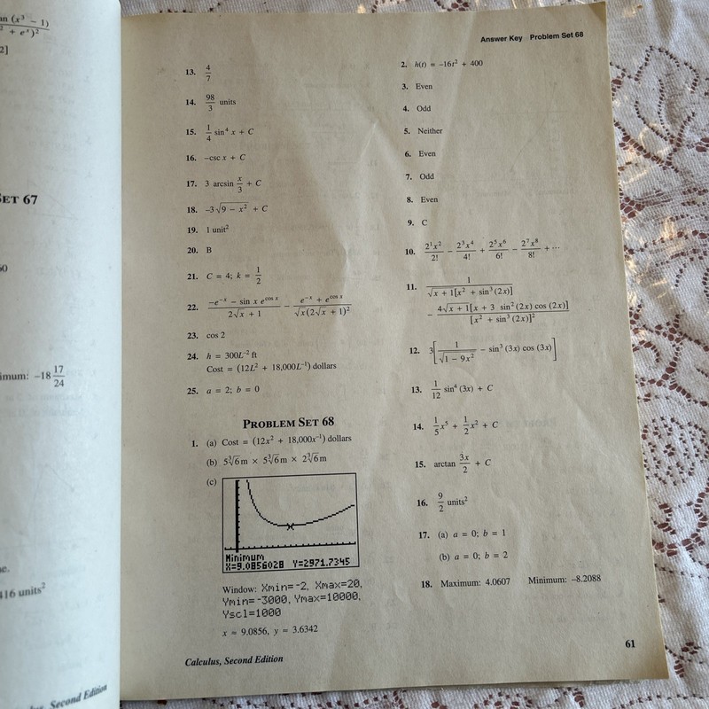 Saxon Calculus 2nd Edition Textbook, Solutions Manual, Testing Book, Answer Key gallery