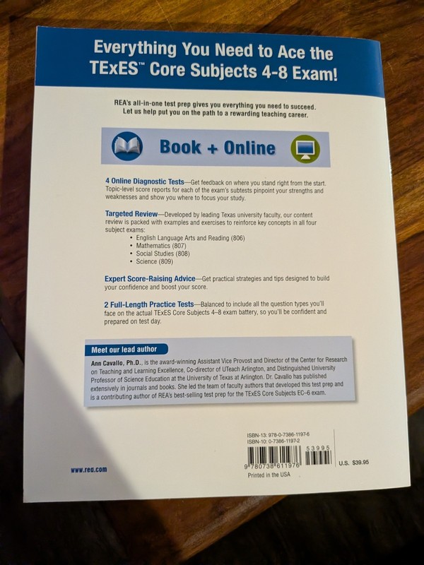 TExES Teacher Certification Test Prep: Core Subjects 4-8 211 Study Guide gallery
