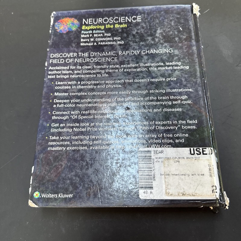 Neuroscience : Exploring the Brain by Barry Connors, Mark Bear and Michael A.... gallery