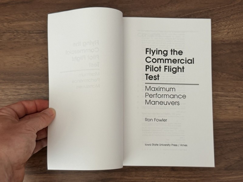 Flying the Commercial Pilot Flight Test Paperback - Ron Fowler - 1997 - B33 gallery