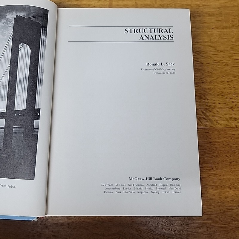 Structural Analysis - Hardcover By Ronald L. Sack gallery