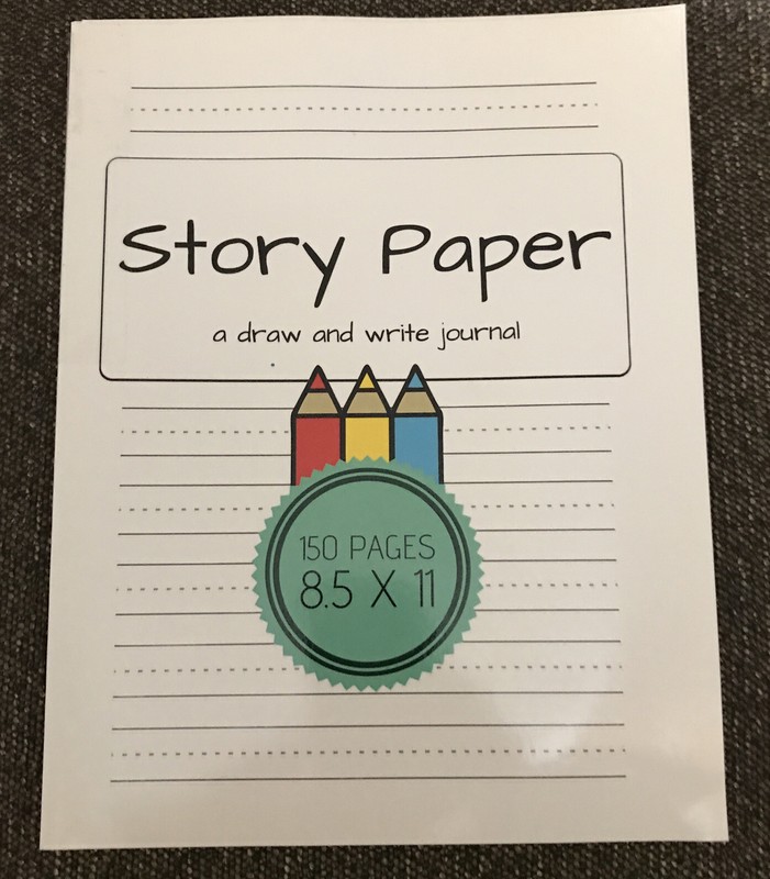 STORY PAPER – A DRAW AND WRITE JOURNAL 150 PAGES 8.5 X 11: By Artful Inspired