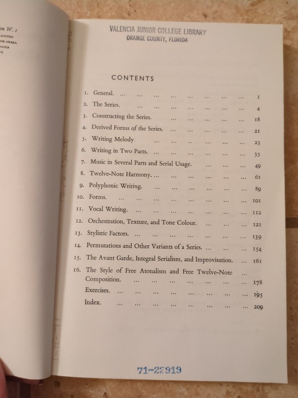 Serial Composition - Hardcover ByBrindle, Reginald Smith gallery