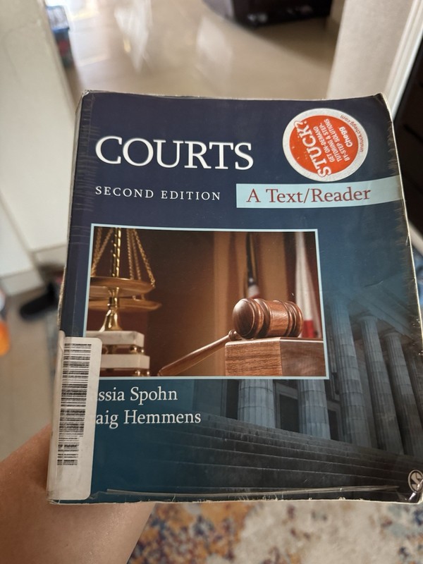 Courts Text/Reader by Cassia Spohn and Craig T. Hemmens (2011 second edition)