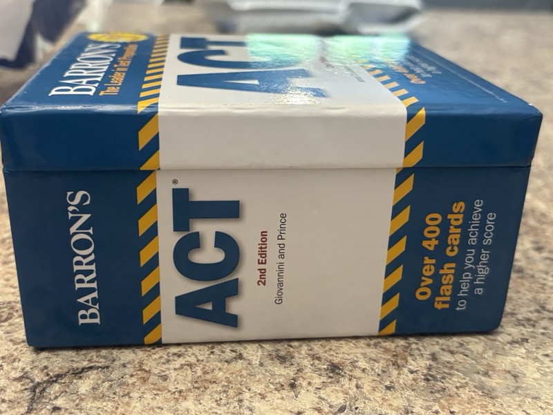 Barrons ACT 2nd Edition Flash Cards Score Higher Over 400 Cards Unused gallery