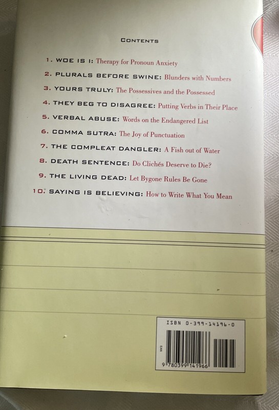 Woe Is I The Grammarphobe's Grammar Guide by Patricia O'Conner HCDJ 1996 gallery